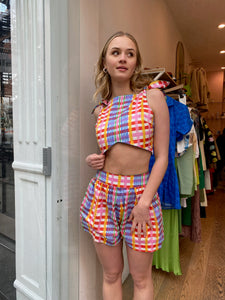 Nudos Top in Tartan Charra