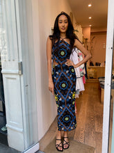 Load image into Gallery viewer, Mauve Dress in Blue Multi
