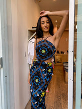 Load image into Gallery viewer, Mauve Dress in Blue Multi
