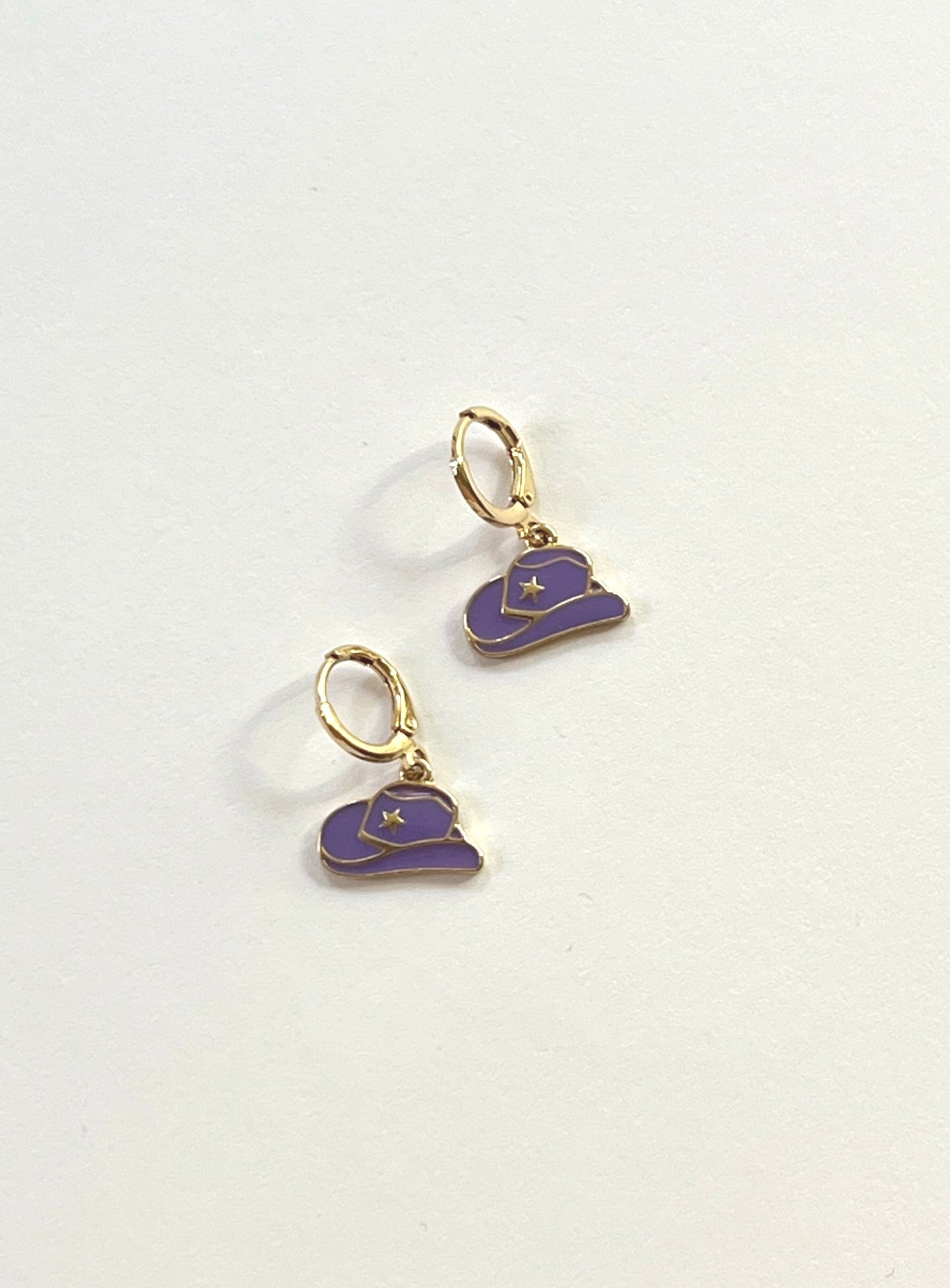 Dangle Purple Cowboy Hat
