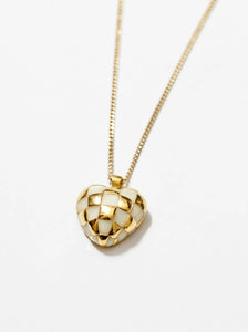 Georgia Necklace in Gold - Cream