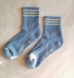 Girlfriend Socks in Parisian Blue