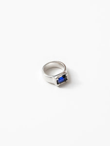 Laura Ring in Blue + Silver