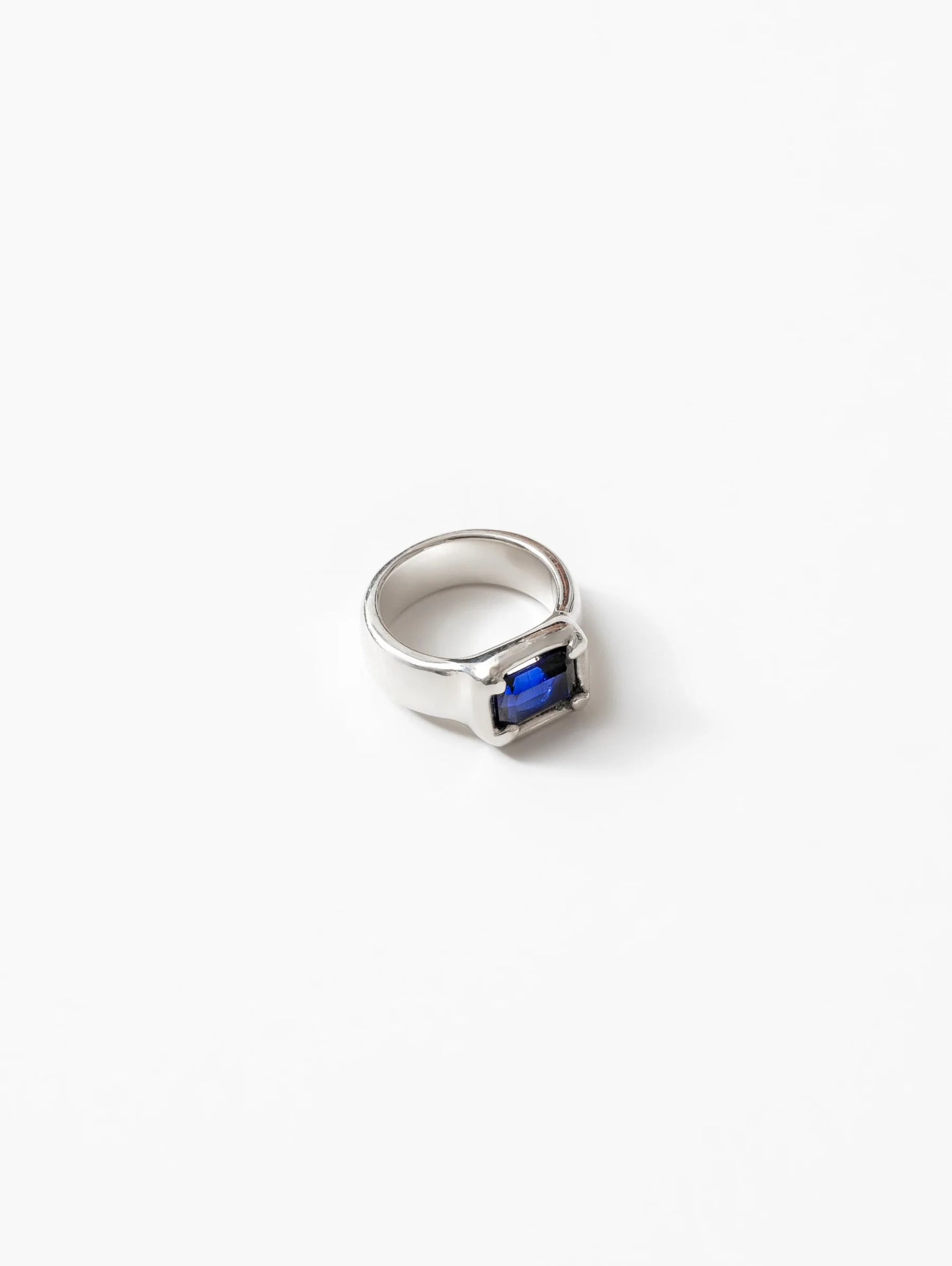 Laura Ring in Blue + Silver