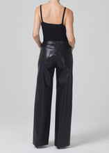 Load image into Gallery viewer, Recycled Leather Annina Trouser Jean in Black

