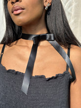 Load image into Gallery viewer, Ribbon Choker Necklace  in Black
