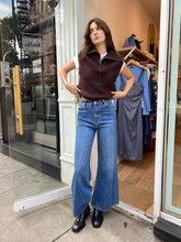 Load image into Gallery viewer, Elle Super Flare in Organic Mid Blue
