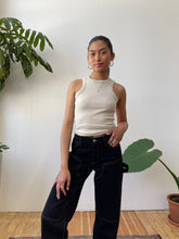 Load image into Gallery viewer, Senna Contrast Stitch Tank Top in Bone
