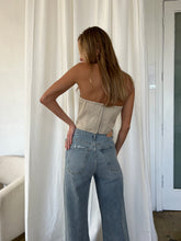 Load image into Gallery viewer, Kira Corset Top in Bone Denim
