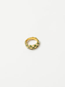 Libby Ring in Green & Gold sz 6