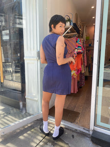 Camila Mini Skirt in Navy