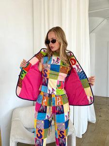Arisa Jacket in Square Print