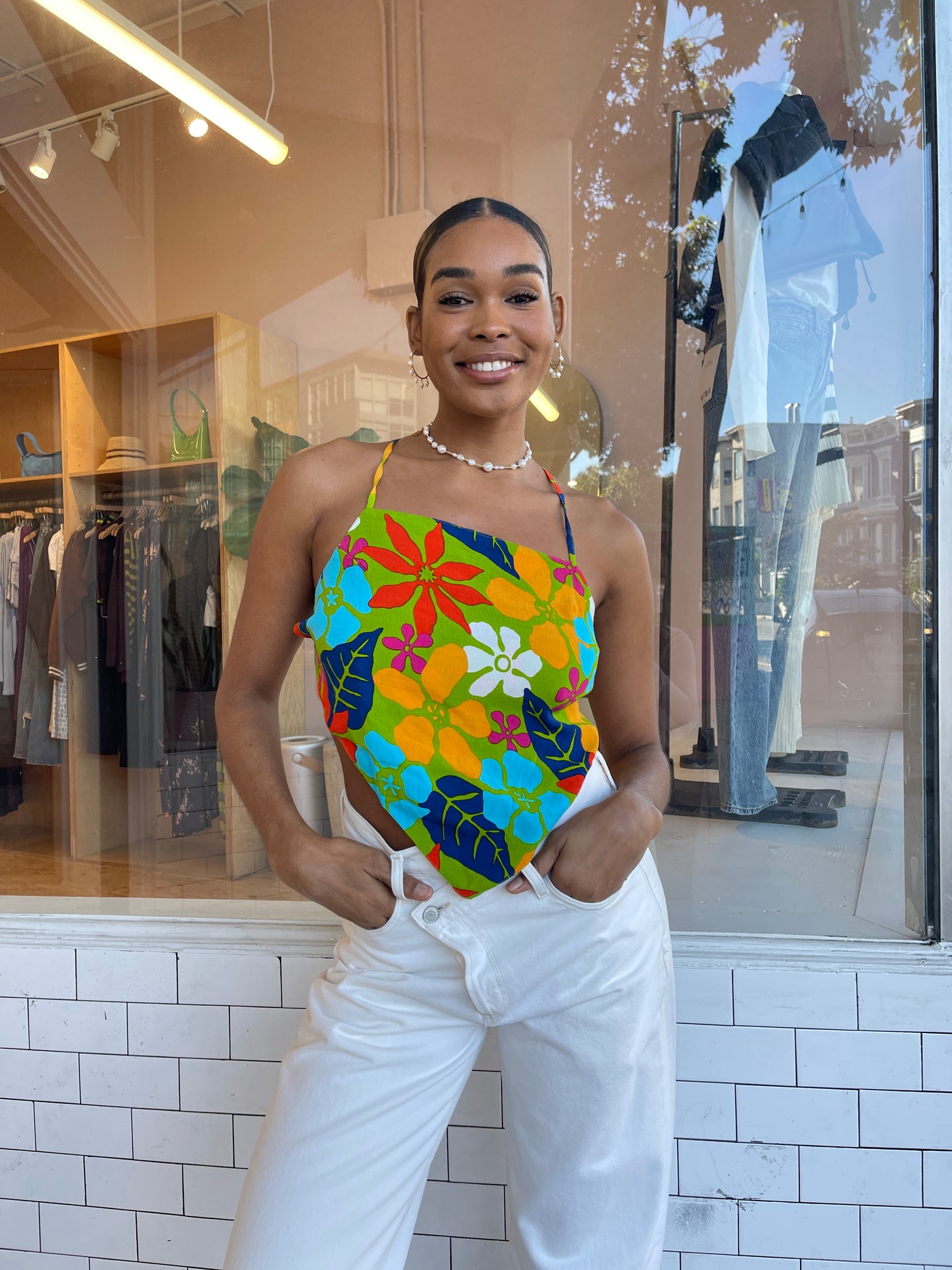 Tereva Top in Costa Rei Floral Print