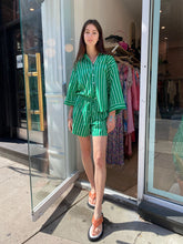Load image into Gallery viewer, Sereno Shorts in Maya Stripe Green
