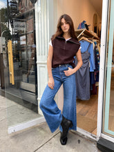 Load image into Gallery viewer, Elle Super Flare in Organic Mid Blue
