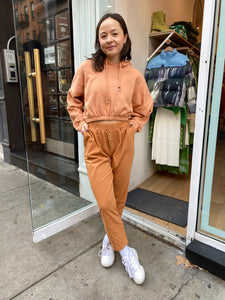 Jersey Henley Sweatpant in Penny Isalis