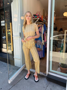 Judy Mesh Top in Yellow Brick Multi